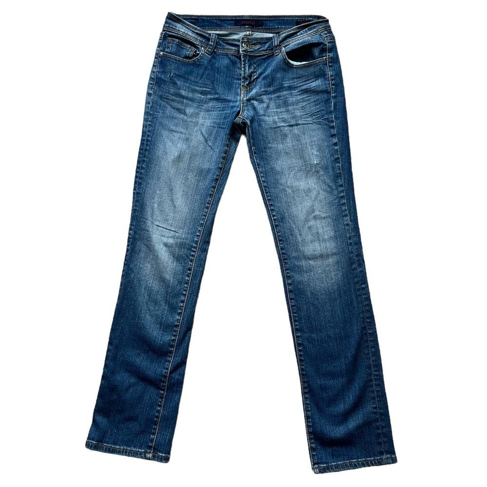 vigold straight leg mid rise jeans